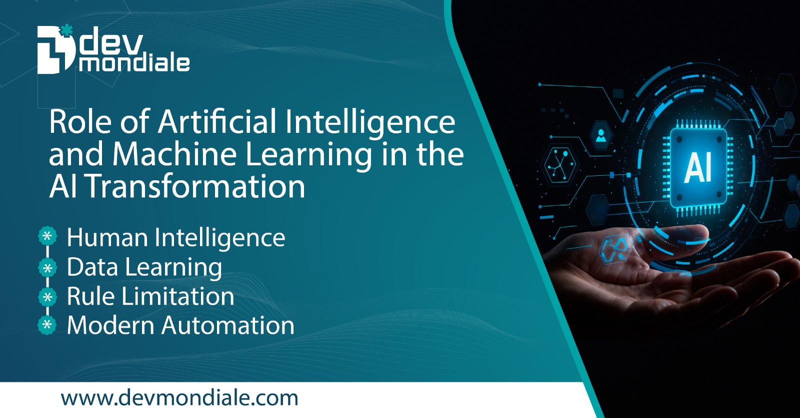 Role of Artificial Intelligence and Machine Learning in the AI Transformation
